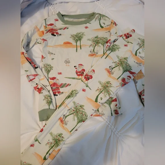 Burts Bee Santa Pajamas - Picture 1 of 1
